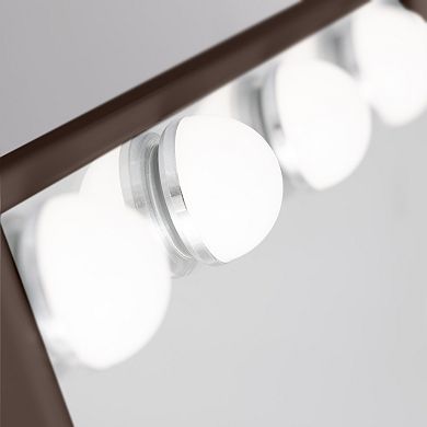 18"x21" Hollywood Mirror with Lights LED, Vertical Countertop Vanity Mirror