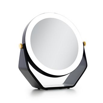 Back-2-School LED Lighted Mirror with 5X/1X Magnifications Swiveling Head AAA Batteries