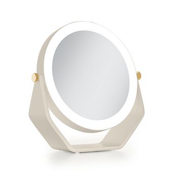 Back-2-School LED Lighted Mirror with 5X/1X Magnifications Swiveling Head AAA Batteries