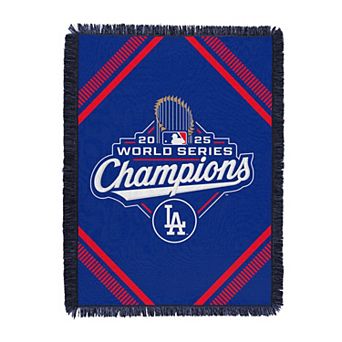 Los Angeles Dodgers 2025 World Series Champions Shoestring Woven Tapestry