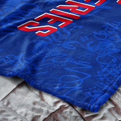 Los Angeles Dodgers 2025 World Series Champions Five Tool Silk Touch Throw Blanket