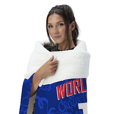 Los Angeles Dodgers 2025 World Series Champions Five Tool Silk Touch Sherpa Throw Blanket