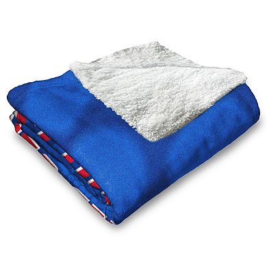 Los Angeles Dodgers 2025 World Series Champions Five Tool Silk Touch Sherpa Throw Blanket