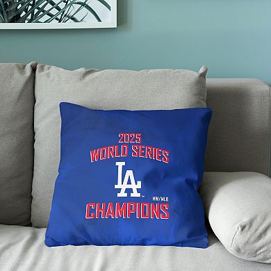 Los Angeles Dodgers 2025 World Series Champions Bush League Throw Pillow