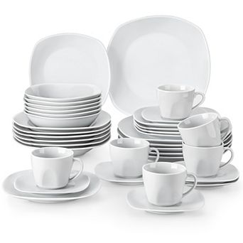 36 pc Dining Set, incl. Dinner, Dessert, Soup Plate, Bowl, Cup and Saucer, for 6