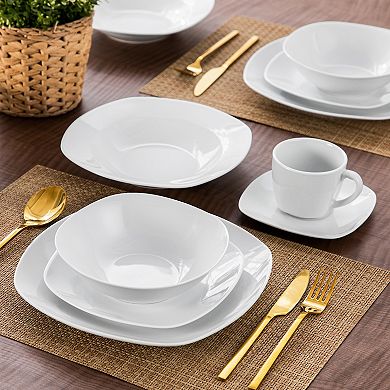 36-pcs Dining Set, incl. Dinner, Dessert, Soup Plate, Bowl, Cup and Saucer, for 6