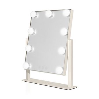 12"x14" Hollywood Mirror with Lights LED, Vertical Countertop Vanity Mirror