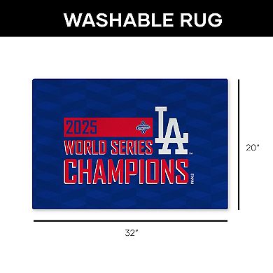 Los Angeles Dodgers 2025 World Series Champions Dig In Washable Rug