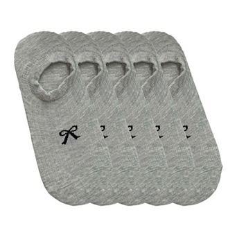Women's No-Show Liner Socks with Bow Accent 5 pk