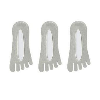 Women's Mesh Toe Socks with Non-Slip Silicone Heel Grip Ultra Low Cut Breathable No Show Sock 3-Pack