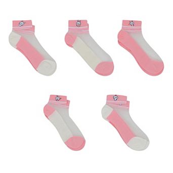 Women's Thin Semitransparent No - Show Socks 5 pk Non-slip and Sweat-absorbent