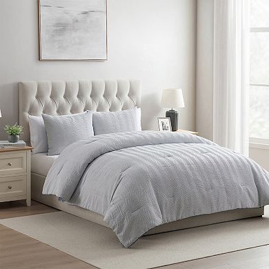 VCNY Home 3-pc. Herringbone Microfiber Comforter Set