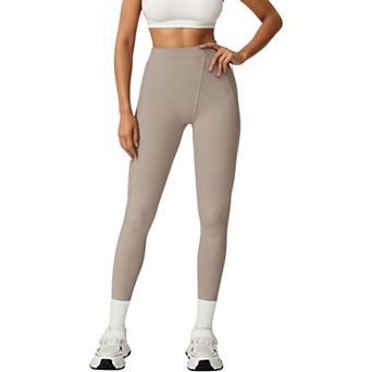 Women's High Waist Seam Detailed Full Length Leggings with Supportive Stretch Fabric