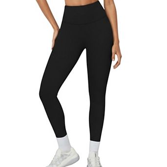 Women's High Waist Full Length Leggings with Smooth Seam Detailing and Stretch Fit Fabric