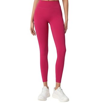 Women's High Waist Stretch Fit Full Length Leggings with Contour Waistband and Smooth Seam Detailing