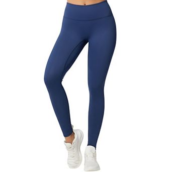 Women's High Waist Stretch Fit Full Length Leggings with Contour Waistband and Smooth Seam Detailing