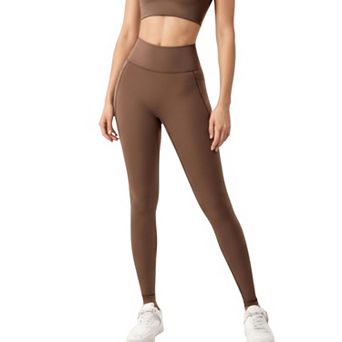 Women's High Waist Full Length Leggings with Smooth Stretch Fabric and Contoured Fit