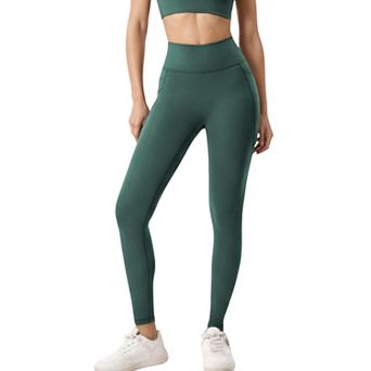 Women's High Waist Full Length Leggings with Smooth Stretch Fabric and Contoured Fit
