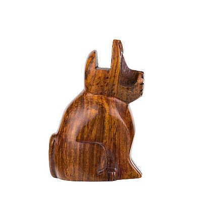 Cat Eyeglass Holder Stand - Hand Carved Wood