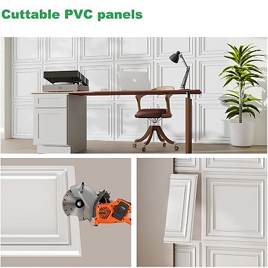 PVC Ceiling Tiles, Glue Up Plastic Sheet in Black, Suitable for Home Decorative Ceilings