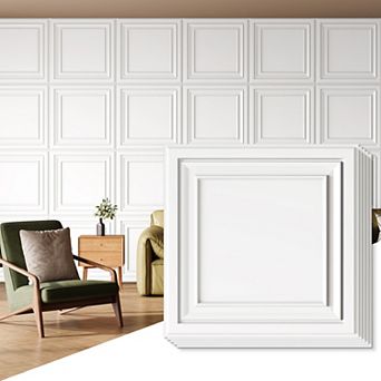 PVC Ceiling Tiles, Glue Up Plastic Sheet in Black, Suitable for Home Decorative Ceilings