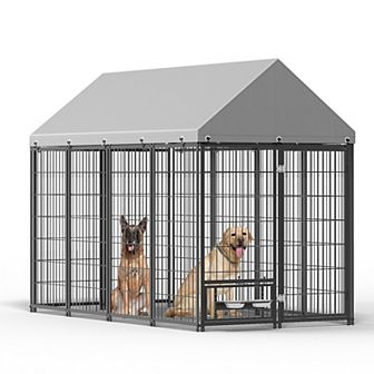 LOVMOR Large Dog Kennel Outdoor Pet Pens Dogs Run Enclosure