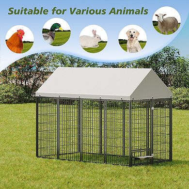 LOVMOR Large Dog Kennel Outdoor Pet Pens Dogs Run Enclosure