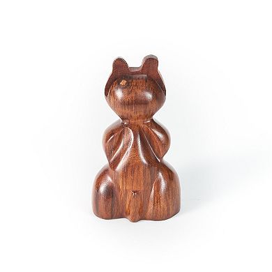 Bear Eyeglasses Holder Stand - Handcrafted Sheesham Wood