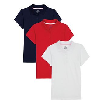Girls 6-16 Approved Schoolwear Short Sleeve Jersey Polo