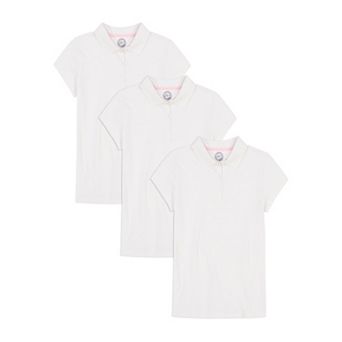 Girls 6-16 Approved Schoolwear Short Sleeve Jersey Polo