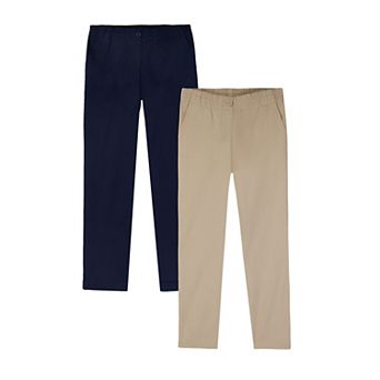 Girls 4-16 Approved Schoolwear Pull-On Wide Leg Stretch Twill Pants