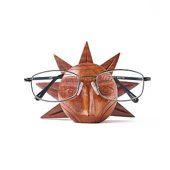 Sun Eyeglass Holder Stand - Handcrafted Sheesham Wood