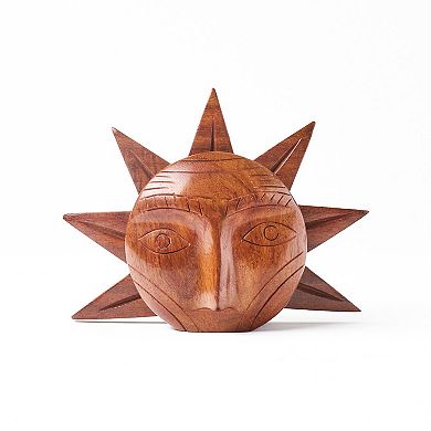 Sun Eyeglass Holder Stand - Handcrafted Sheesham Wood