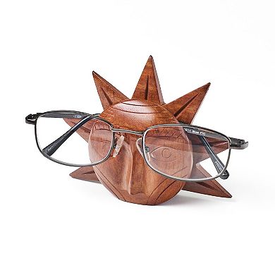 Sun Eyeglass Holder Stand - Handcrafted Sheesham Wood