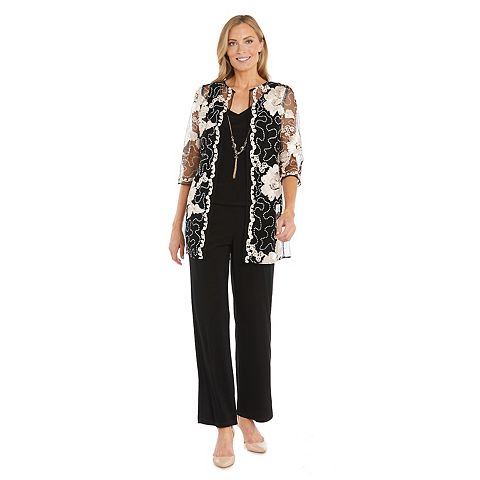 Женские платья R&M Women's R&M Richards 3 pc Southache Embroidered Pantsuit