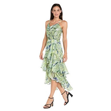 Women's R&M Richards Tiered Ruffle High-Low Dress