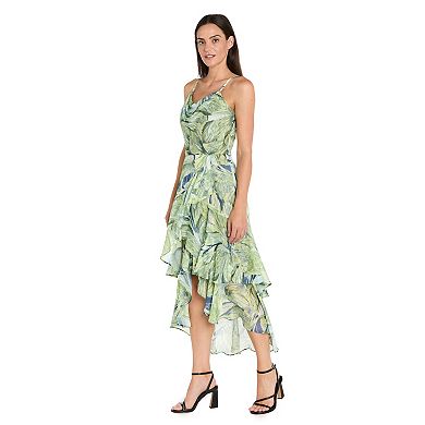 Women's R&M Richards Tiered Ruffle High-Low Dress