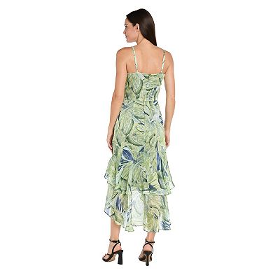 Women's R&M Richards Tiered Ruffle High-Low Dress
