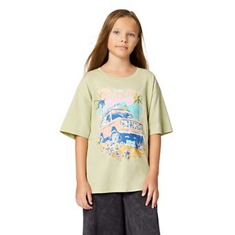Girls 7-16 Roxy Chasing Waves Oversized Graphic Tee