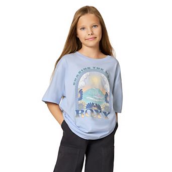 Girls 7-16 Roxy Chasing Waves Oversized Graphic Tee