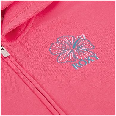 Girls 7-16 Roxy Hibiscus Stitch Zip Hoodie