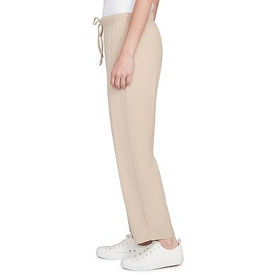 Hearts of Palm Women's Makin' Me Blush Solid Texture Hatchi Pant