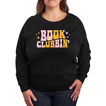 Plus Size Book Clubbin' French Terry Long Sleeve Tee