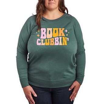 Plus Size Book Clubbin' French Terry Long Sleeve Tee