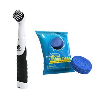 Pursonic Home Cleaning Power Bundle Cordless Power Scrubber + Automatic Toilet Bowl Cleaner Tablet