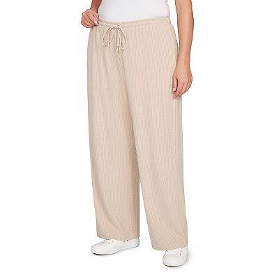 Hearts of Palm Plus Size Makin' Me Blush Solid Texture Hatchi Pant
