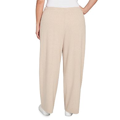 Hearts of Palm Plus Size Makin' Me Blush Solid Texture Hatchi Pant