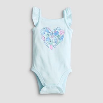 Baby Girl Jumping Beans® Flutter Sleeve Tank Bodysuit
