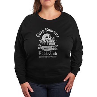 Plus Size Dark Romance Book Club Distressed French Terry Long Sleeve Tee