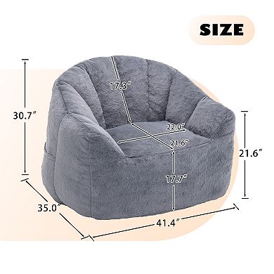 Bean Bag Sofa Chair in Living Room, Bedroom Reading